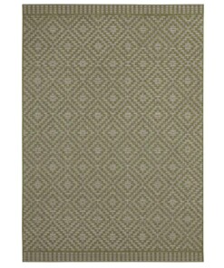 Design binnen & buiten vloerkleed ruiten Breeze - groen - overzicht boven, thumbnail