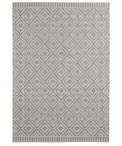 Design binnen & buiten vloerkleed ruiten Breeze - grijs/crème - overzicht boven, thumbnail Design binnen & buiten vloerkleed ruiten Breeze - grijs/crème - overzicht boven, thumbnail