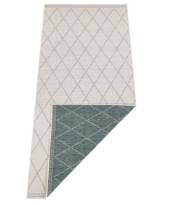 Design binnen & buiten vloerkleed ruiten Daisy - groen/crème - overzicht boven, thumbnail Design binnen & buiten vloerkleed ruiten Daisy - groen/crème - overzicht boven, thumbnail