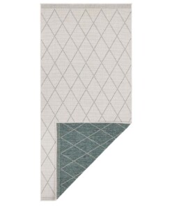 Design binnen & buiten vloerkleed ruiten Daisy - groen/crème - overzicht boven, thumbnail Design binnen & buiten vloerkleed ruiten Daisy - groen/crème - overzicht boven, thumbnail