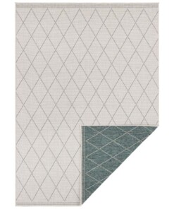 Design binnen & buiten vloerkleed ruiten Daisy - groen/crème - overzicht boven, thumbnail Design binnen & buiten vloerkleed ruiten Daisy - groen/crème - overzicht boven, thumbnail