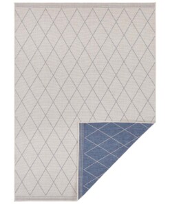 Design binnen & buiten vloerkleed ruiten Daisy - blauw/crème - overzicht boven, thumbnail Design binnen & buiten vloerkleed ruiten Daisy - blauw/crème - overzicht boven, thumbnail