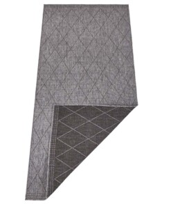 Design binnen & buiten vloerkleed ruiten Daisy - zwart/antraciet - overzicht boven, thumbnail Design binnen & buiten vloerkleed ruiten Daisy - zwart/antraciet - overzicht boven, thumbnail