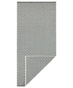 Buitenkleed zigzag Ivy - groen/crème - overzicht boven, thumbnail Buitenkleed zigzag Ivy - groen/crème - overzicht boven, thumbnail