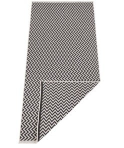 Buitenkleed zigzag Ivy - zwart/crème - overzicht boven, thumbnail Buitenkleed zigzag Ivy - zwart/crème - overzicht boven, thumbnail