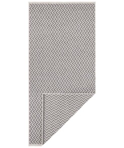 Buitenkleed zigzag Ivy - grijs/crème - overzicht boven, thumbnail Buitenkleed zigzag Ivy - grijs/crème - overzicht boven, thumbnail