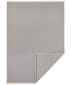 Buitenkleed zigzag Ivy - grijs/crème - overzicht boven, thumbnail Buitenkleed zigzag Ivy - grijs/crème - overzicht boven, thumbnail