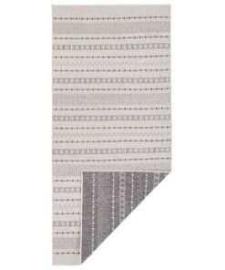 Design binnen & buiten vloerkleed Lily - grijs/crème - overzicht boven, thumbnail Design binnen & buiten vloerkleed Lily - grijs/crème - overzicht boven, thumbnail