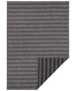 Design binnen & buiten vloerkleed Delilia - grijs/antraciet - overzicht boven, thumbnail