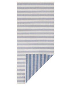 Design binnen & buiten vloerkleed Delilia - blauw/crème - overzicht boven, thumbnail Design binnen & buiten vloerkleed Delilia - blauw/crème - overzicht boven, thumbnail