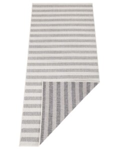 Design binnen & buiten vloerkleed Delilia - grijs/crème - overzicht boven, thumbnail