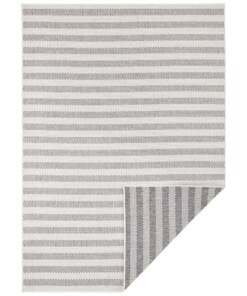 Design binnen & buiten vloerkleed Delilia - grijs/crème - overzicht boven, thumbnail