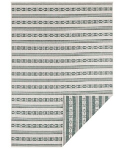 Binnen & buiten vloerkleed Fiji - groen/creme - overzicht boven, thumbnail Binnen & buiten vloerkleed Fiji - groen/creme - overzicht boven, thumbnail