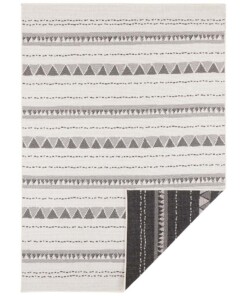 Binnen & buiten vloerkleed Bahama's - zwart/creme - overzicht boven, thumbnail