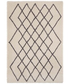 Hoogpolig vloerkleed geruit Touch - crème/grijs - overzicht boven, thumbnail Hoogpolig vloerkleed geruit Touch - crème/grijs - overzicht boven, thumbnail