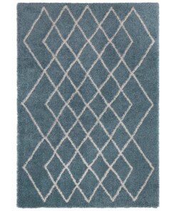 Hoogpolig vloerkleed geruit Touch - blauw/crème - overzicht boven, thumbnail Hoogpolig vloerkleed geruit Touch - blauw/crème - overzicht boven, thumbnail