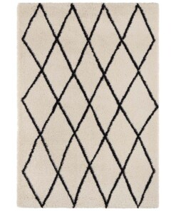 Hoogpolig vloerkleed Truth - crème/zwart - overzicht boven, thumbnail Hoogpolig vloerkleed Truth - crème/zwart - overzicht boven, thumbnail