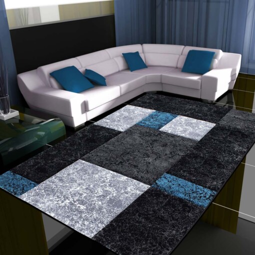 Modern Vloerkleed Hawaii Turquoise 1330 - sfeer