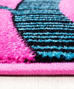 Kindervloerkleed Vlinder & Vogel Lila - close up zijkant, thumbnail