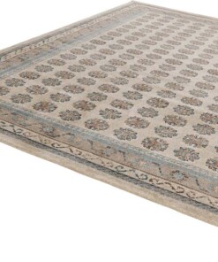 Oosters vloerkleed Attire - beige/grijs - overzicht schuin, thumbnail