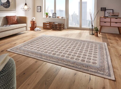 Oosters vloerkleed Attire - beige/grijs - sfeer