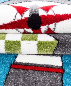 Kindervloerkleed Multi 450 - close up materiaal, thumbnail Kindervloerkleed Multi 450 - close up materiaal, thumbnail