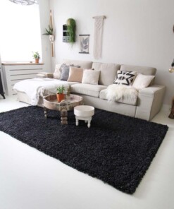 Hoogpolig vloerkleed shaggy Royal 5cm hoogte - antraciet - sfeer, thumbnail Hoogpolig vloerkleed shaggy Royal 5cm hoogte - antraciet - sfeer, thumbnail