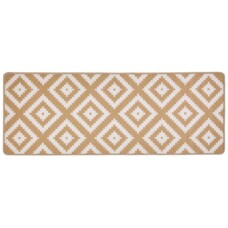 Moderne keukenloper ruiten Diamond - beige/crème - overzicht boven, thumbnail Moderne keukenloper ruiten Diamond - beige/crème - overzicht boven, thumbnail