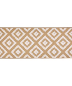 Moderne keukenloper ruiten Diamond - beige/crème - overzicht boven, thumbnail Moderne keukenloper ruiten Diamond - beige/crème - overzicht boven, thumbnail