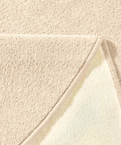Modern effen vloerkleed rond Fancy - beige - close up, thumbnail Modern effen vloerkleed rond Fancy - beige - close up, thumbnail