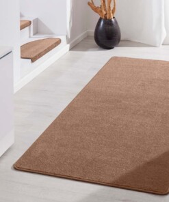 Moderne effen loper Fancy - bruin - sfeer