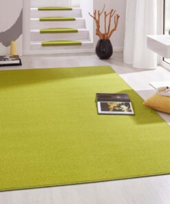 Modern effen vloerkleed Fancy - groen - sfeer