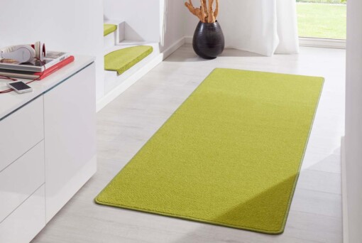 Moderne effen loper Fancy - groen - sfeer