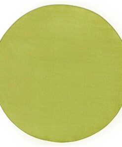 Modern effen vloerkleed rond Fancy - groen - overzicht boven, thumbnail