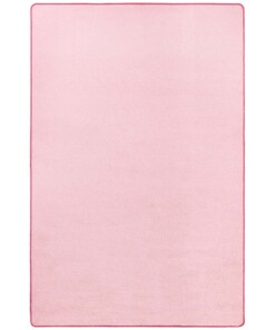 Modern effen vloerkleed Fancy - lichtroze - overzicht schuin, thumbnail
