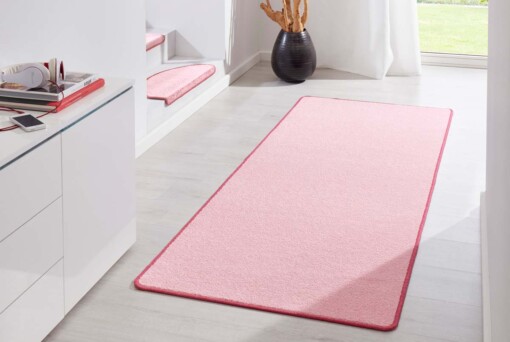 Moderne effen loper Fancy - lichtroze - sfeer