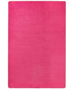 Modern effen vloerkleed Fancy - roze - overzicht schuin