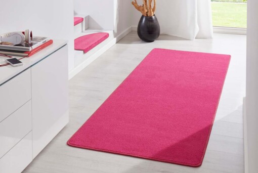 Moderne effen loper Fancy - roze - sfeer