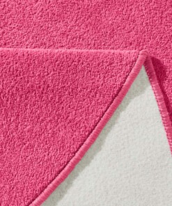 Modern effen vloerkleed rond Fancy - roze - close up, thumbnail Modern effen vloerkleed rond Fancy - roze - close up, thumbnail