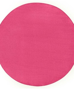 Modern effen vloerkleed rond Fancy - roze - overzicht boven, thumbnail Modern effen vloerkleed rond Fancy - roze - overzicht boven, thumbnail