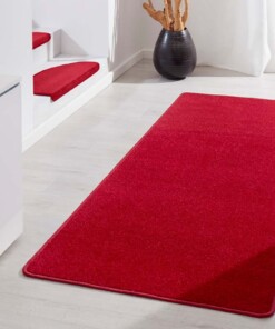 Moderne effen loper Fancy - rood - sfeer