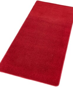 Moderne effen loper Fancy - rood - overzicht schuin, thumbnail