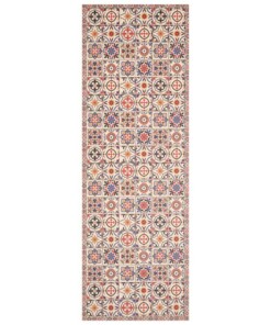 Vloerkleed vinyl Kaja - meerkleurig - overzicht boven, thumbnail Vloerkleed vinyl Kaja - meerkleurig - overzicht boven, thumbnail