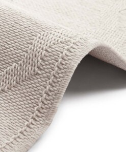 Vlakweef vloerkleed Macrame-Optiek Heaven - crème - close up, thumbnail