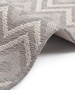 Scandinavisch vloerkleed Sky - grijs - close up