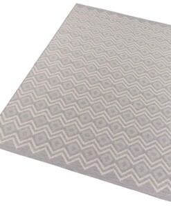 Scandinavisch vloerkleed Sky - grijs - overzicht schuin, thumbnail