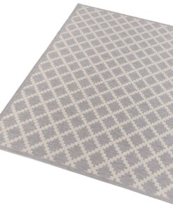 Scandinavisch vloerkleed Dawn - grijs - overzicht schuin, thumbnail