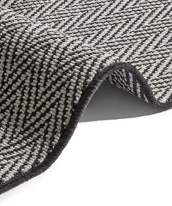 Modern vloerkleed Ida - zwart/crème - close up, thumbnail Modern vloerkleed Ida - zwart/crème - close up, thumbnail