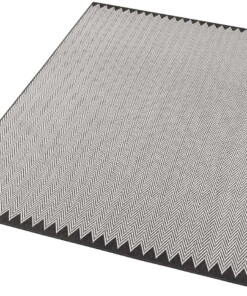 Modern vloerkleed Ida - zwart/crème - overzicht schuin, thumbnail Modern vloerkleed Ida - zwart/crème - overzicht schuin, thumbnail