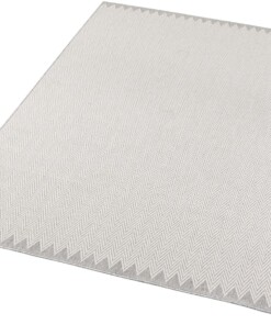 Modern vloerkleed Ida - grijs/crème - overzicht schuin, thumbnail